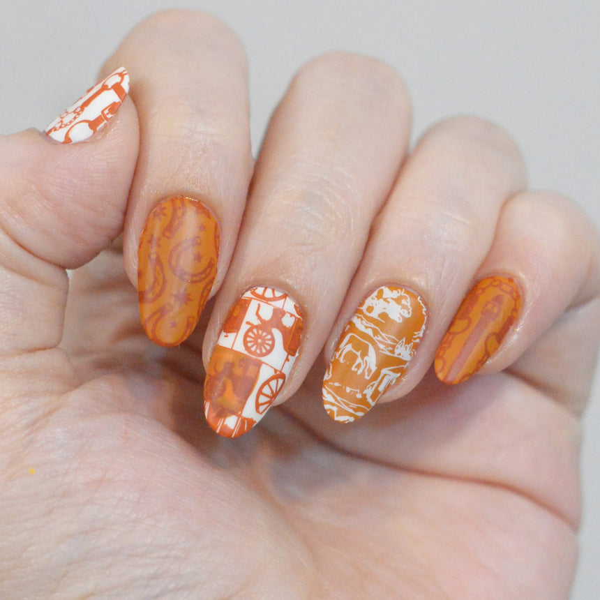Riding Club (M727) - Nail Stamping Plate