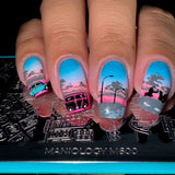 Road Trippin' (M600) - Nail Stamping Plate