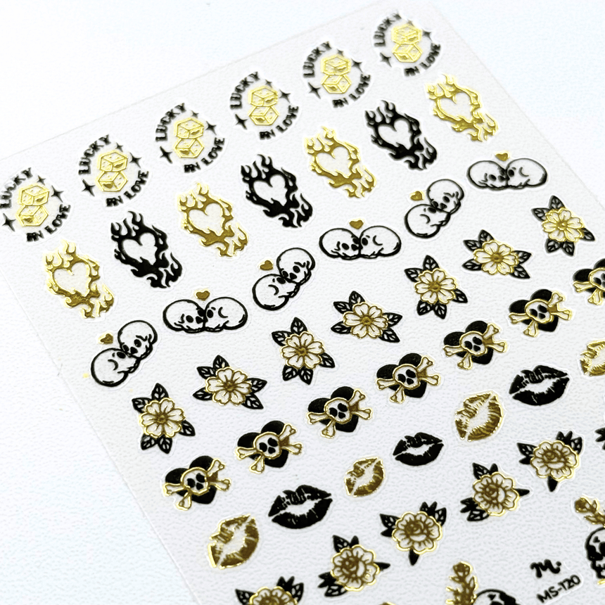Rockabilly (MS-120) - Nail Art Sticker