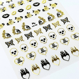 Rockabilly (MS-120) - Nail Art Sticker