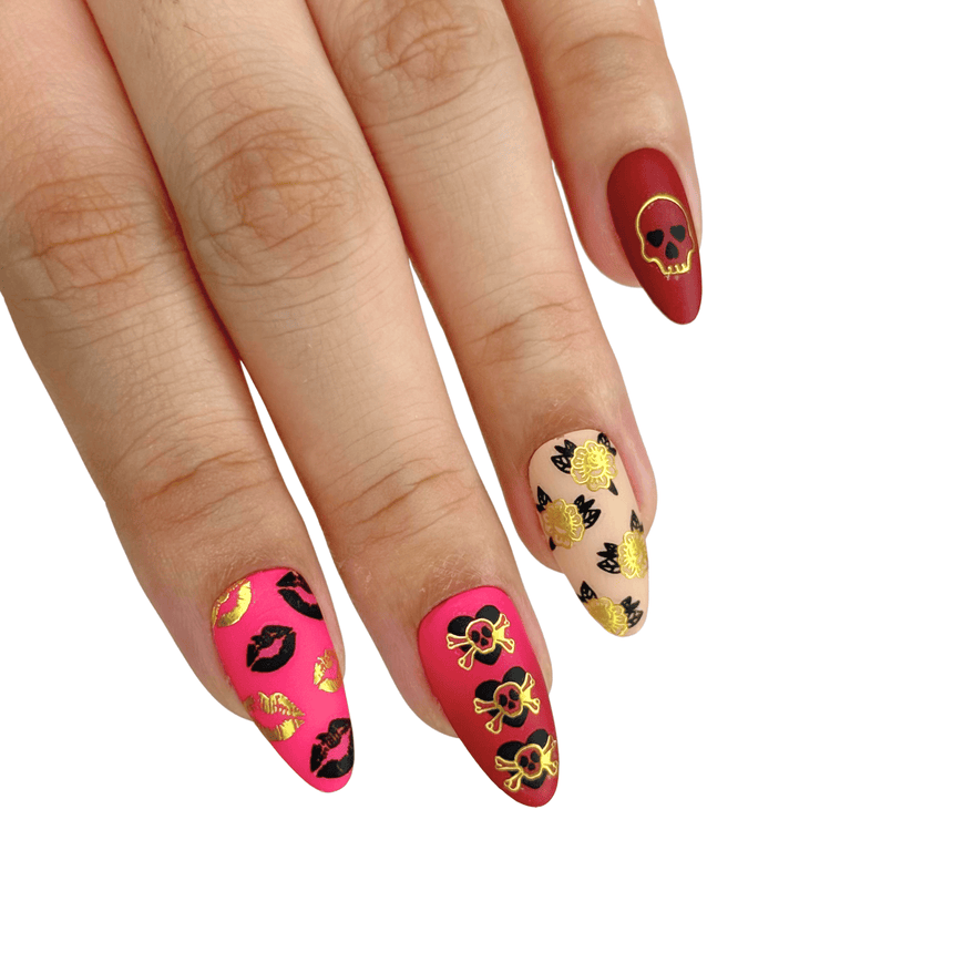 Rockabilly (MS-120) - Nail Art Sticker