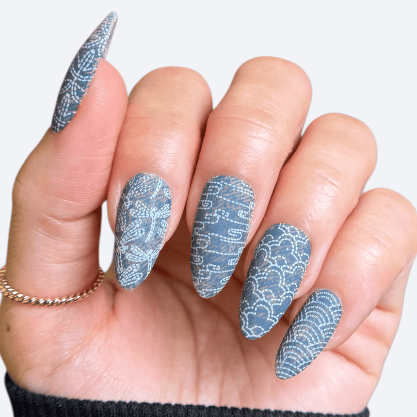 Sashiko Stitch (M650) - Nail Stamping Plate