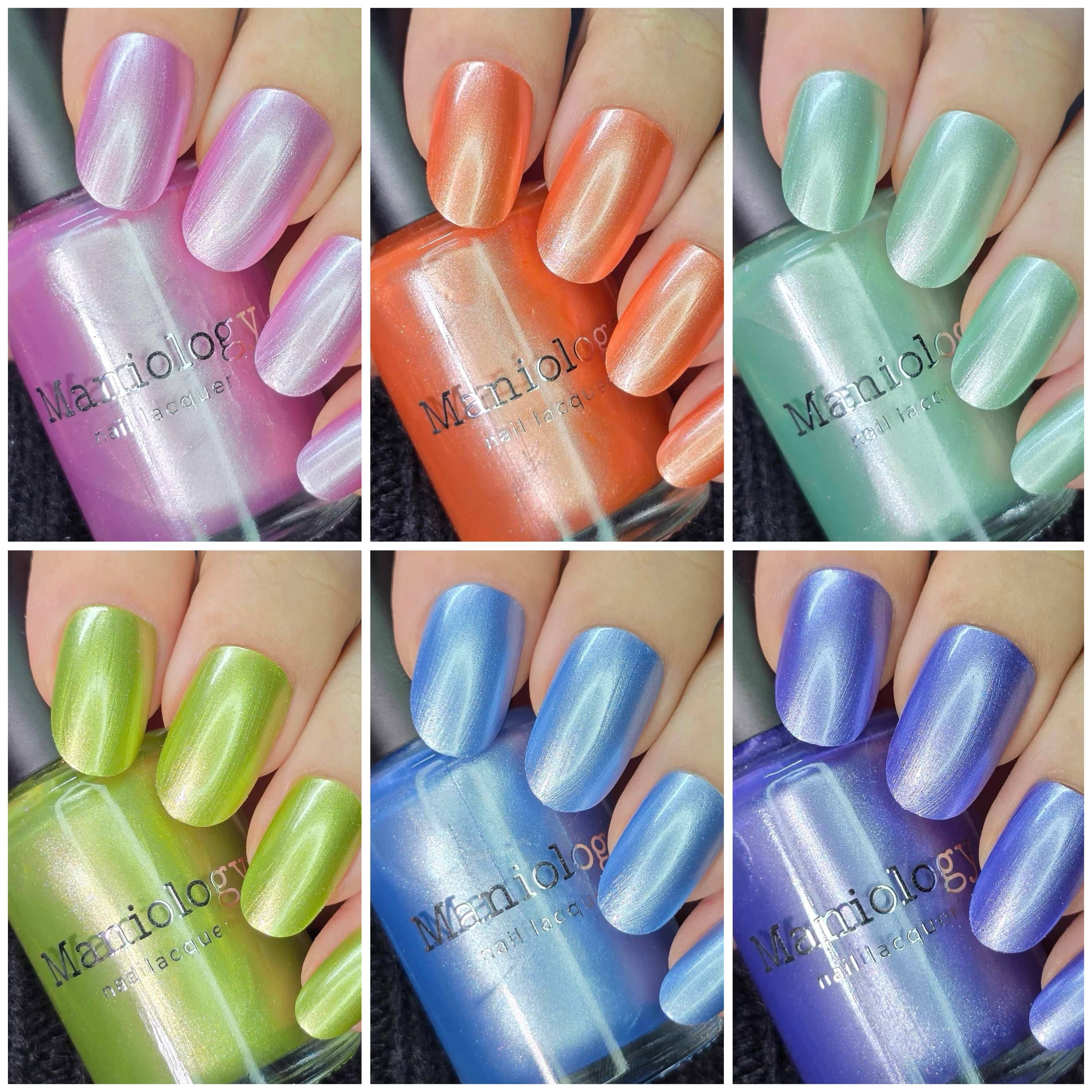 Satin Slumber: 6-Piece Smooth Metallic Nail Polish Set – Maniology