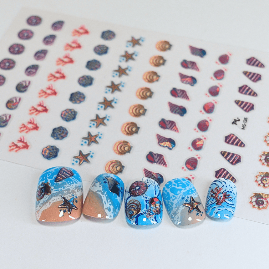 Seashore Gems (MS-126) - Nail Art Sticker