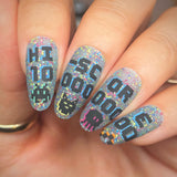 Seeing Pixels (M633) - Nail Stamping Plate