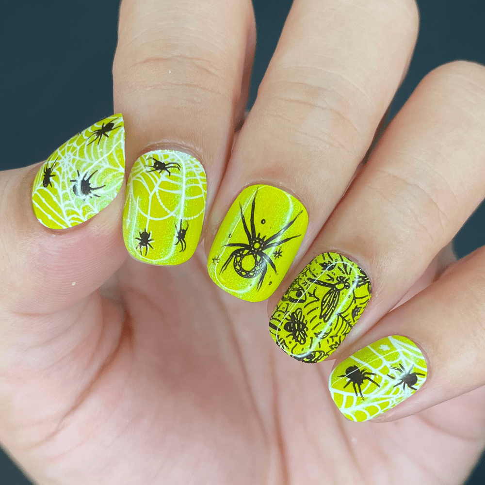Shadowy Halloween (M312-M316) - Set of 5 Nail Stamping Plates