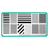 Shape Nouveau: Walk the Line (M474) - Nail Stamping Plate