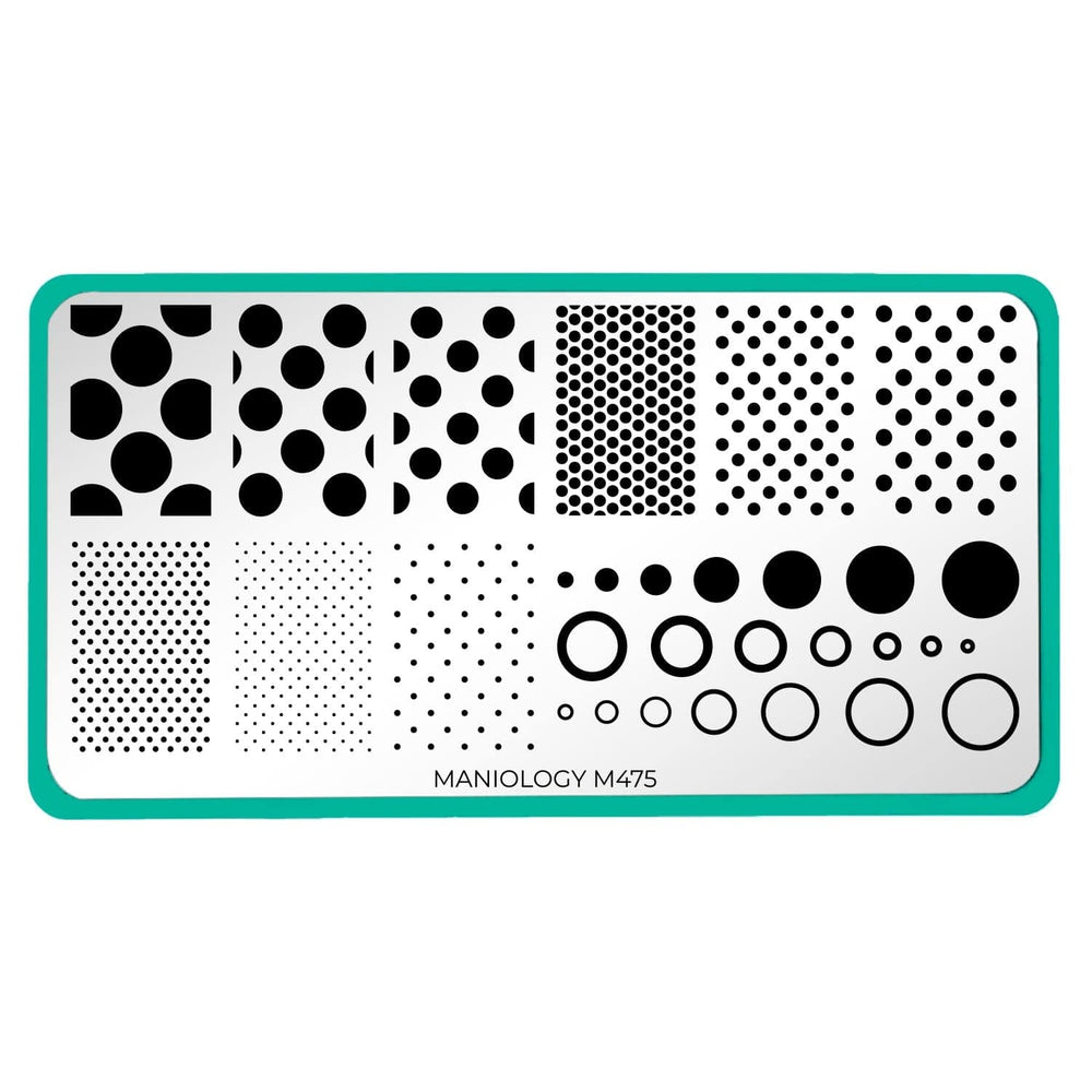 Shape Nouveau: Seeing Spots (M475) - Nail Stamping Plate
