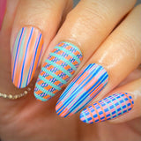 Shape Nouveau: Walk the Line (M474) - Nail Stamping Plate