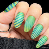 Shape Nouveau: Walk the Line (M474) - Nail Stamping Plate