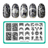 Shell Inlay French (M689) - Nail Stamping Plate