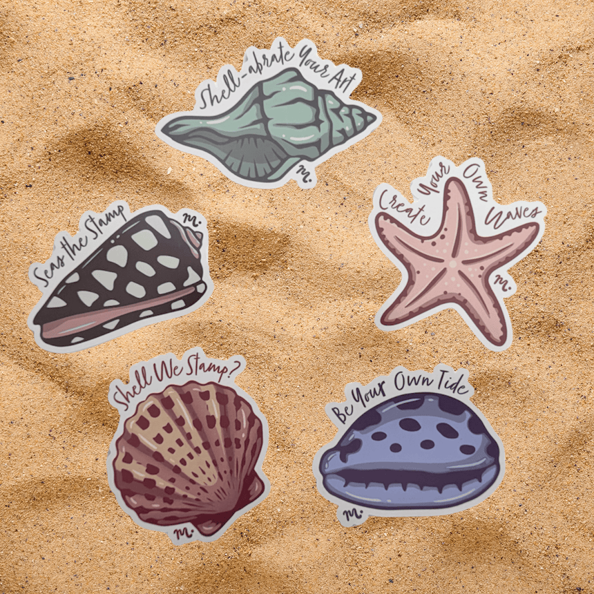 Shell Sticker Pack - FREE Gift With Purchase $75+