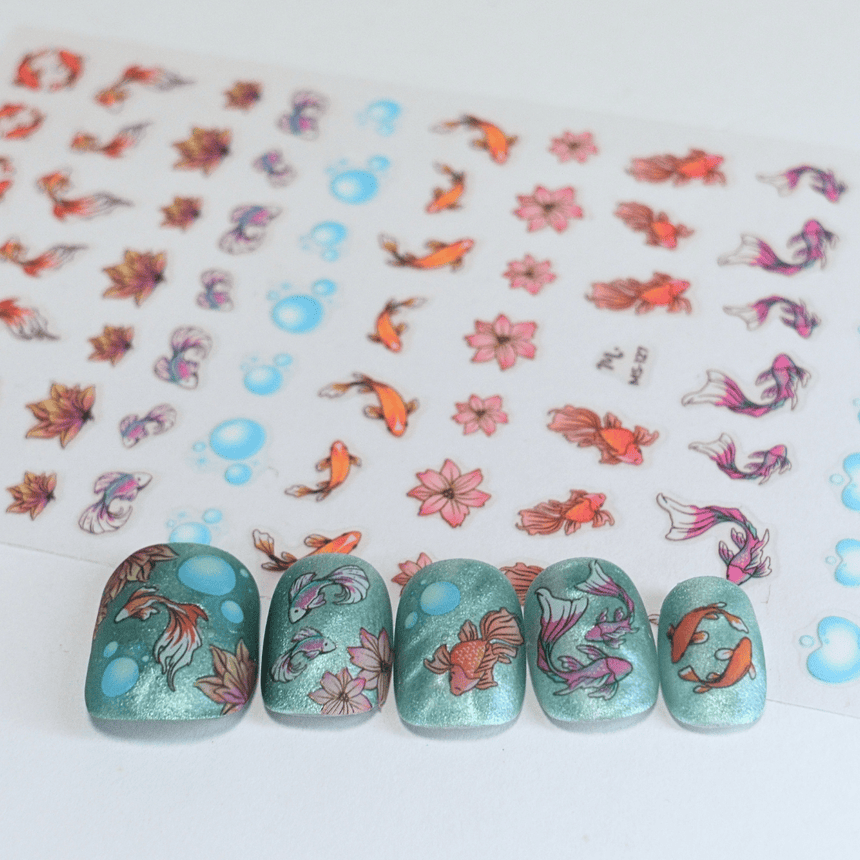 Shimmering Scales (MS-127) - Nail Art Sticker