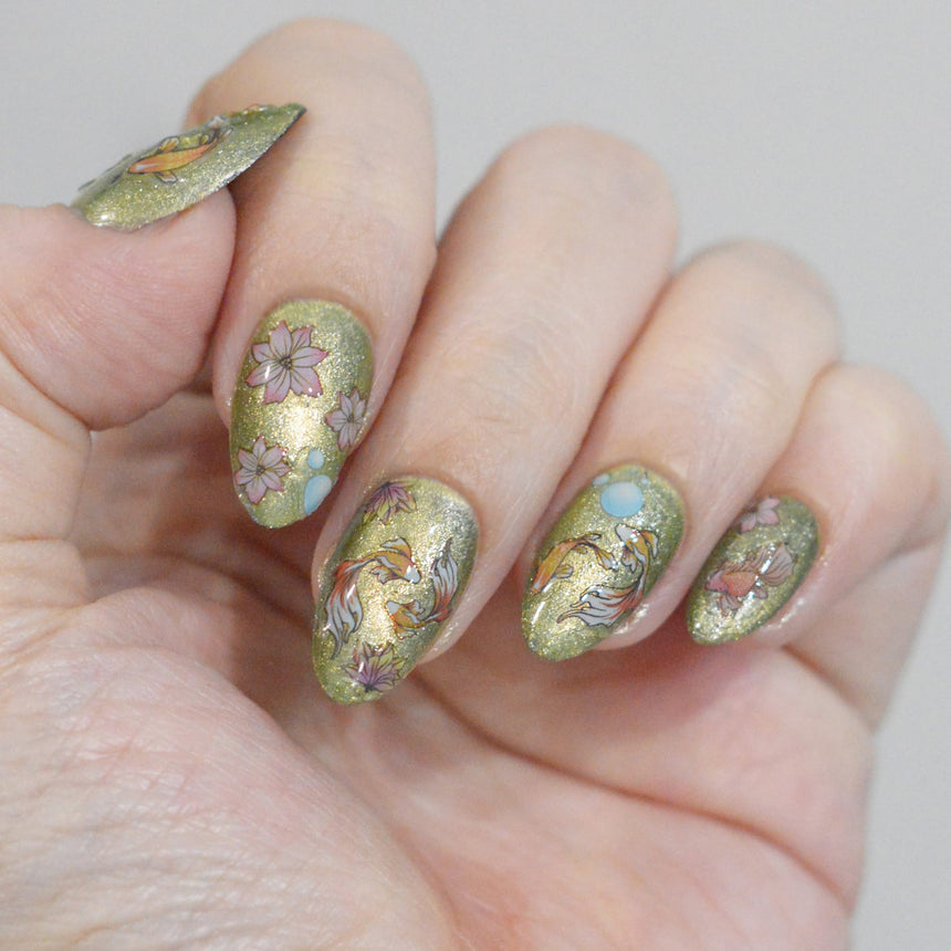 Shimmering Scales (MS-127) - Nail Art Sticker