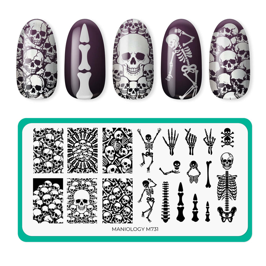 Skeleton Crew (M731) - Nail Stamping Plate