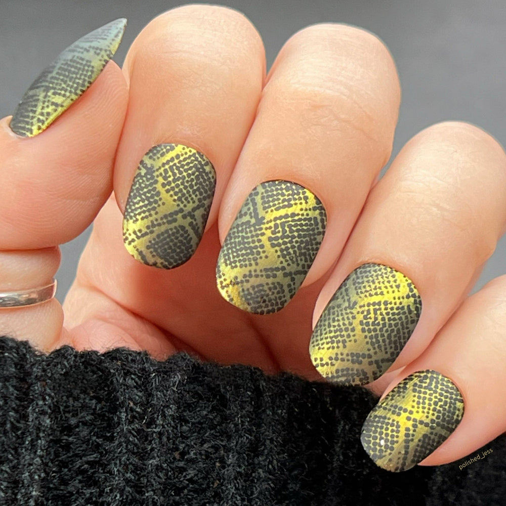 Snake skin nails | Snake skin nails, Pointy nails, Nails