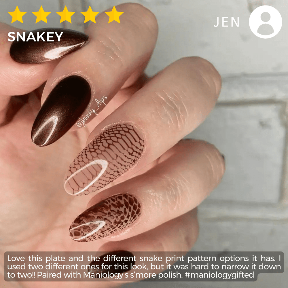 Slither in Style (M441) - Nail Stamping Plate