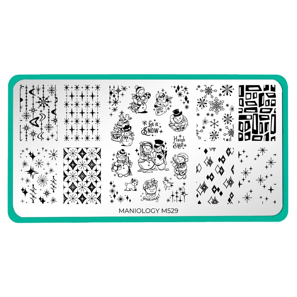 Snow Buddies (M529) - Nail Stamping Plate