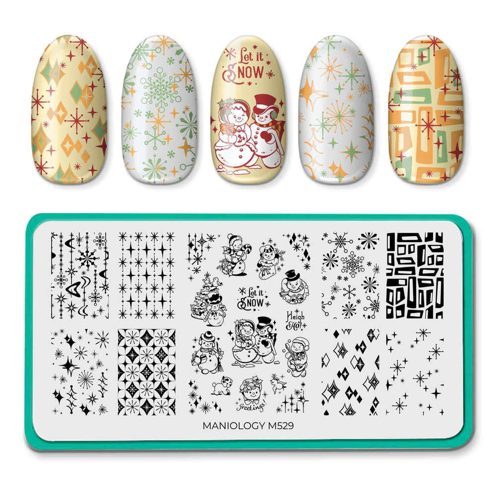 Snow Buddies (M529) - Nail Stamping Plate