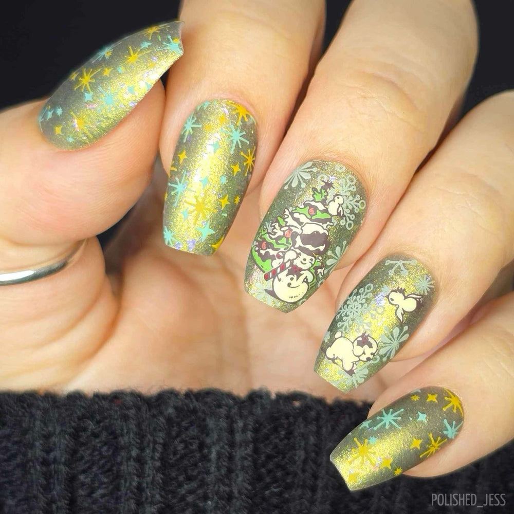 Snow Buddies (M529) - Nail Stamping Plate