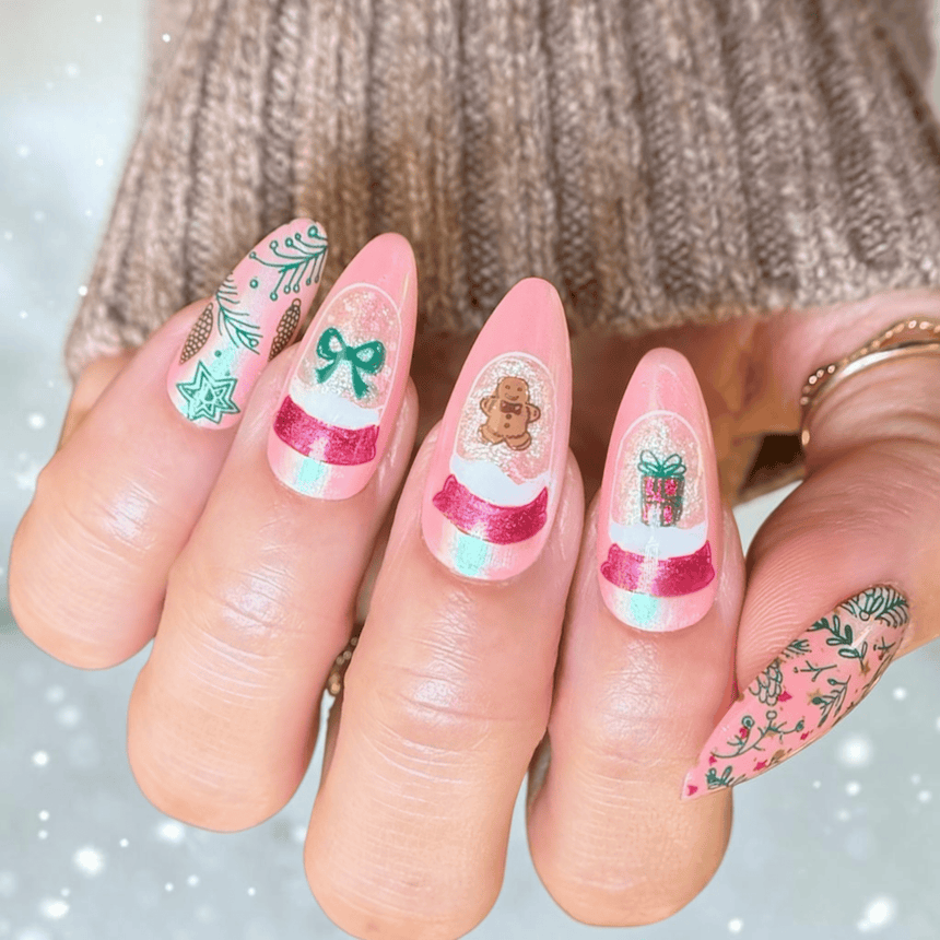 Snow Globes (M750) - Nail Stamping Plate