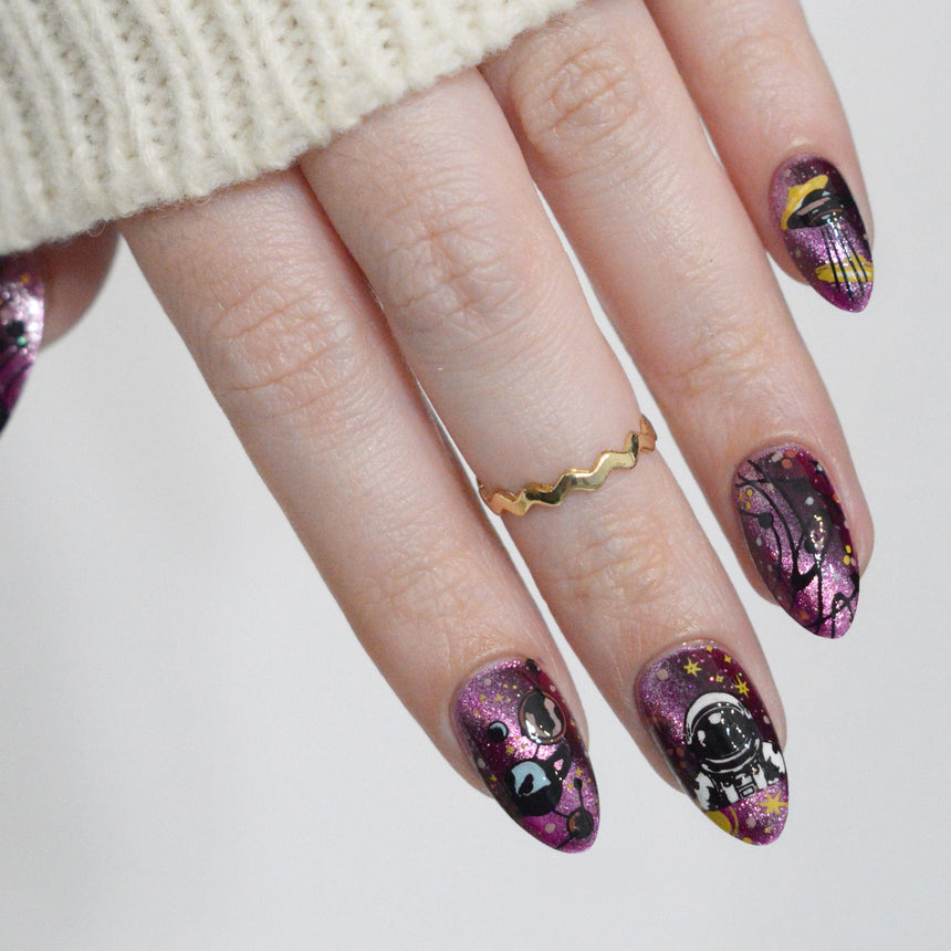 Space Age: Atomic Orbit (M599) - Nail Stamping Plate