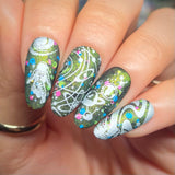 Space Age: Atomic Orbit (M599) - Nail Stamping Plate