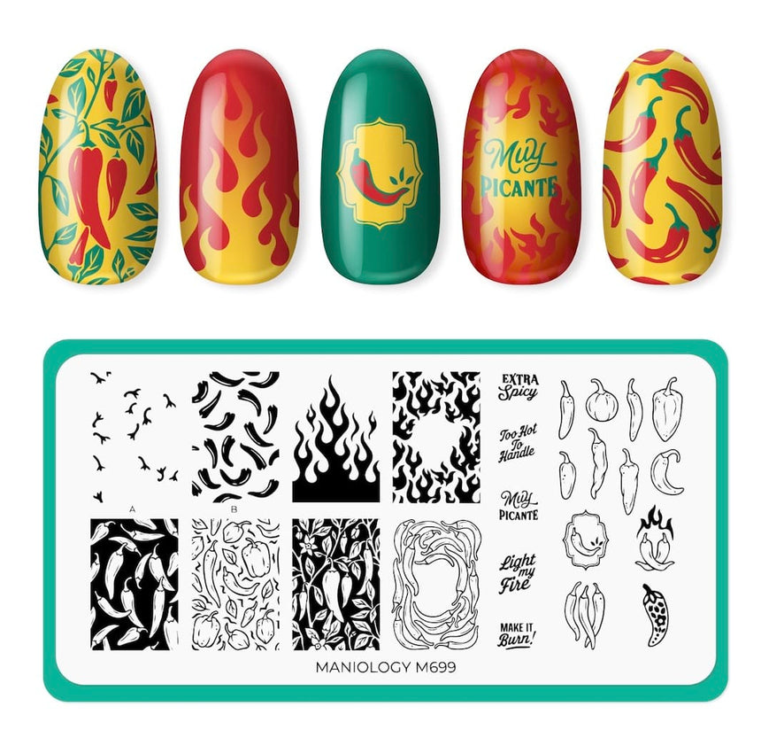 Spice of Life (M699) - Nail Stamping Plate