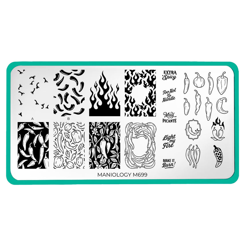 Spice of Life (M699) - Nail Stamping Plate