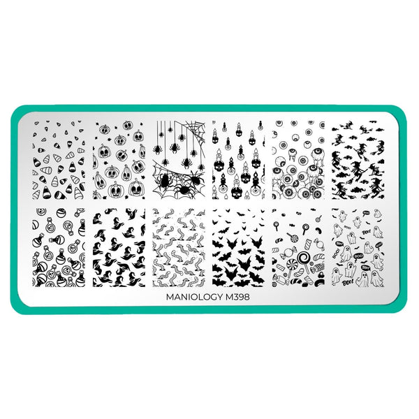 Spooky Gradients (M398) - Nail Stamping Plate – Maniology