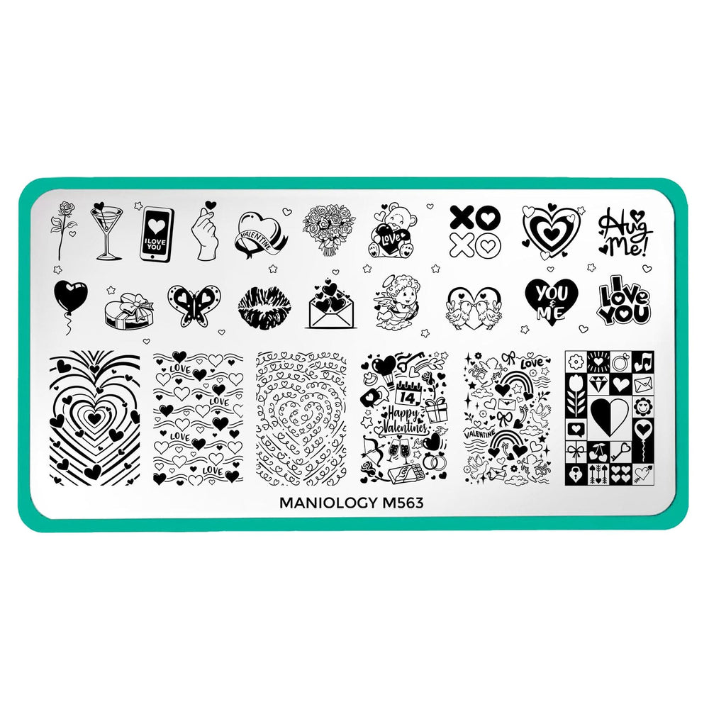 Love Bomb (M563) - Nail Stamping Plate