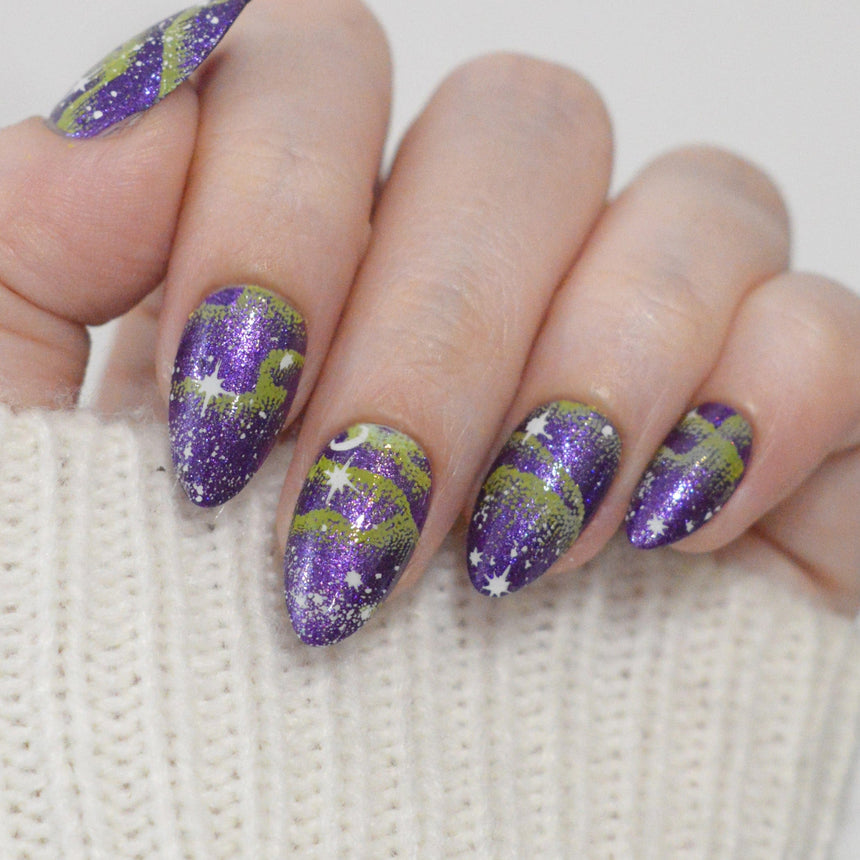 Starlit Skies (M676) - Nail Stamping Plate