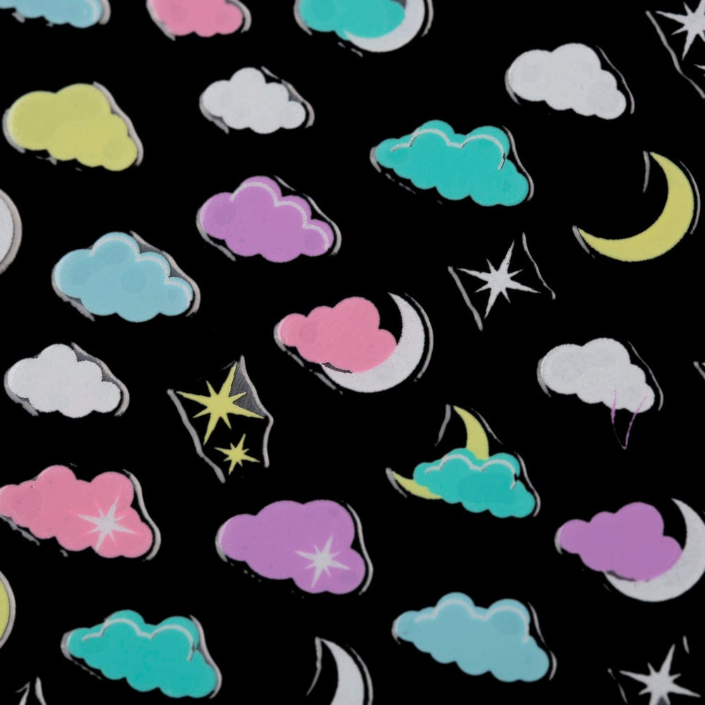 Starry Clouds (DP3541) - Spring Nail Art Sticker Sheet