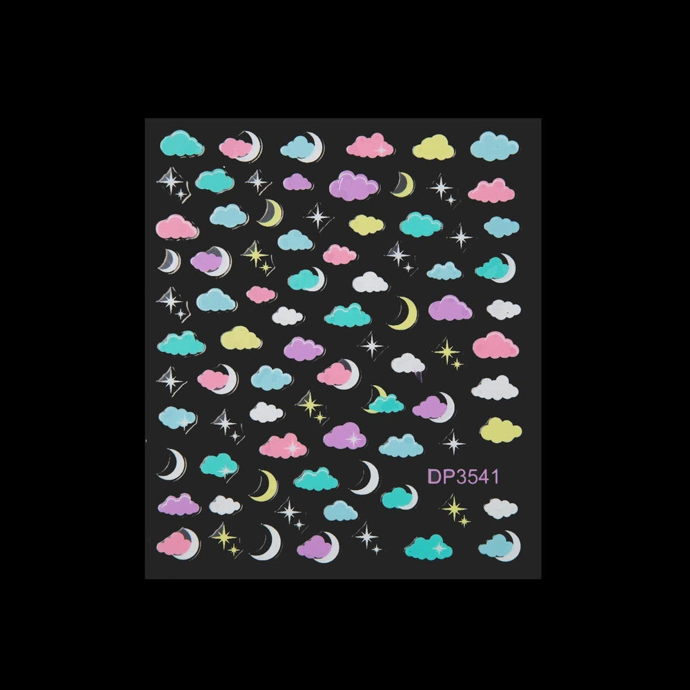 Starry Clouds (DP3541) - Spring Nail Art Sticker Sheet