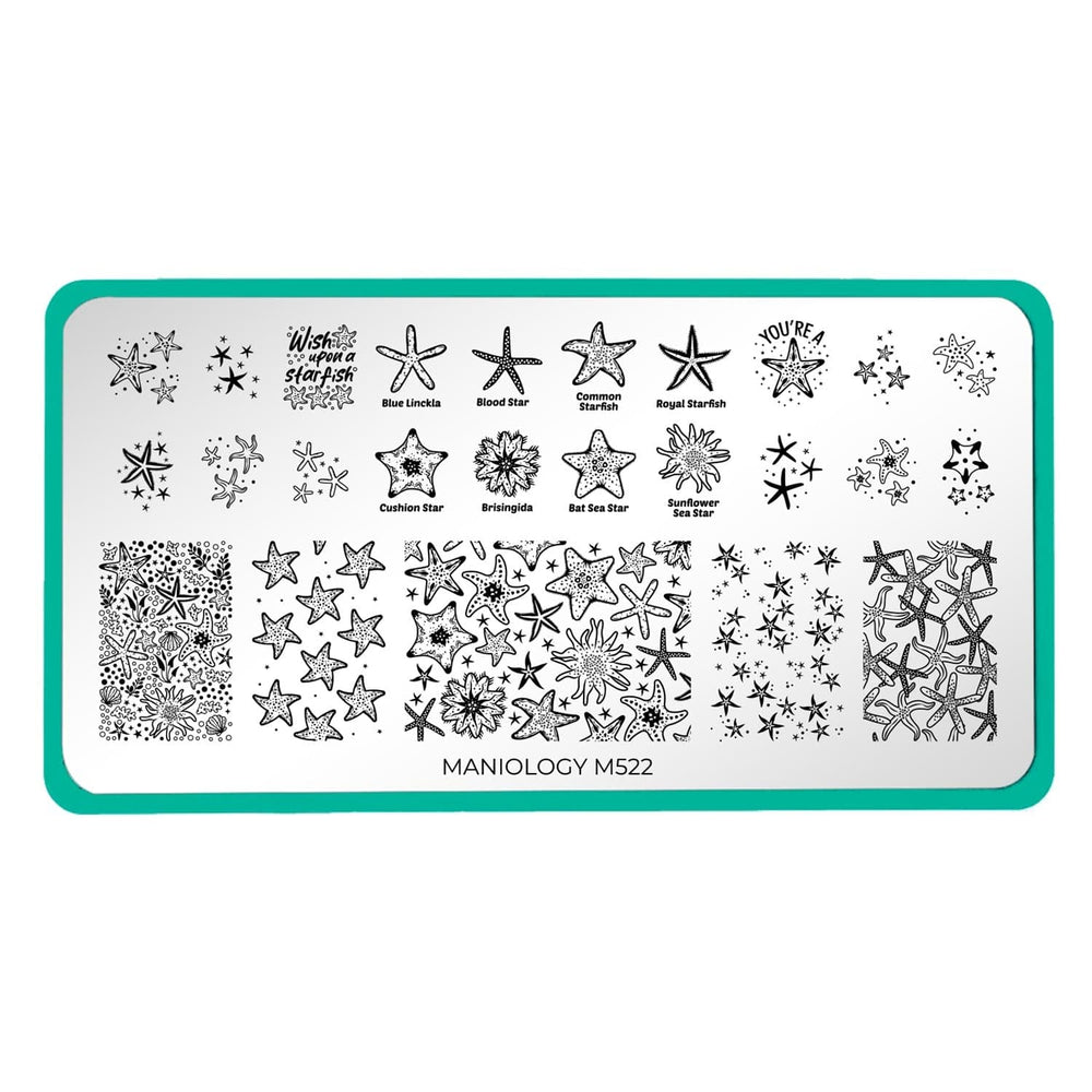 Starry Sea (M522) - Nail Stamping Plate