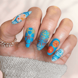 Colorful threads (M678) - Nail Stamping Plate