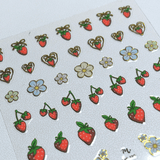 Strawberry Fields (MS-125) - Nail Art Sticker