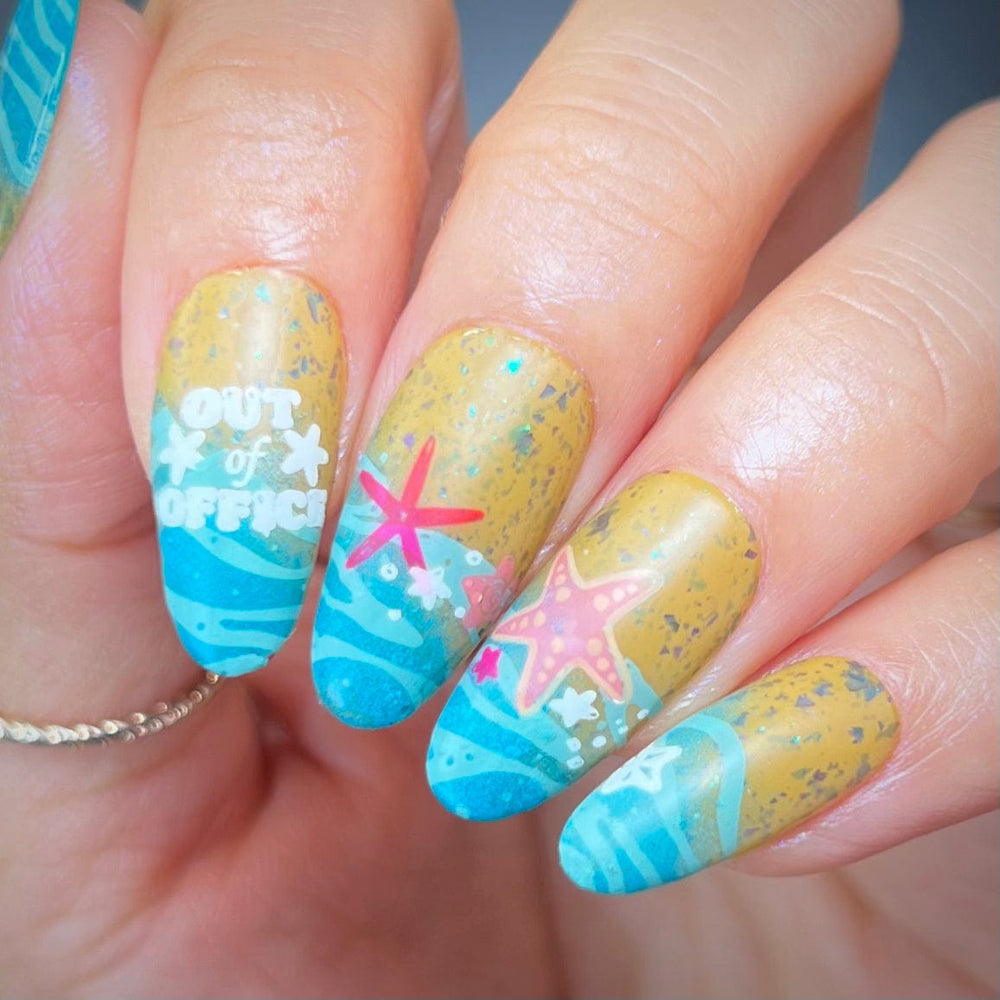 Suns out Buns out (M523) - Nail Stamping Plate