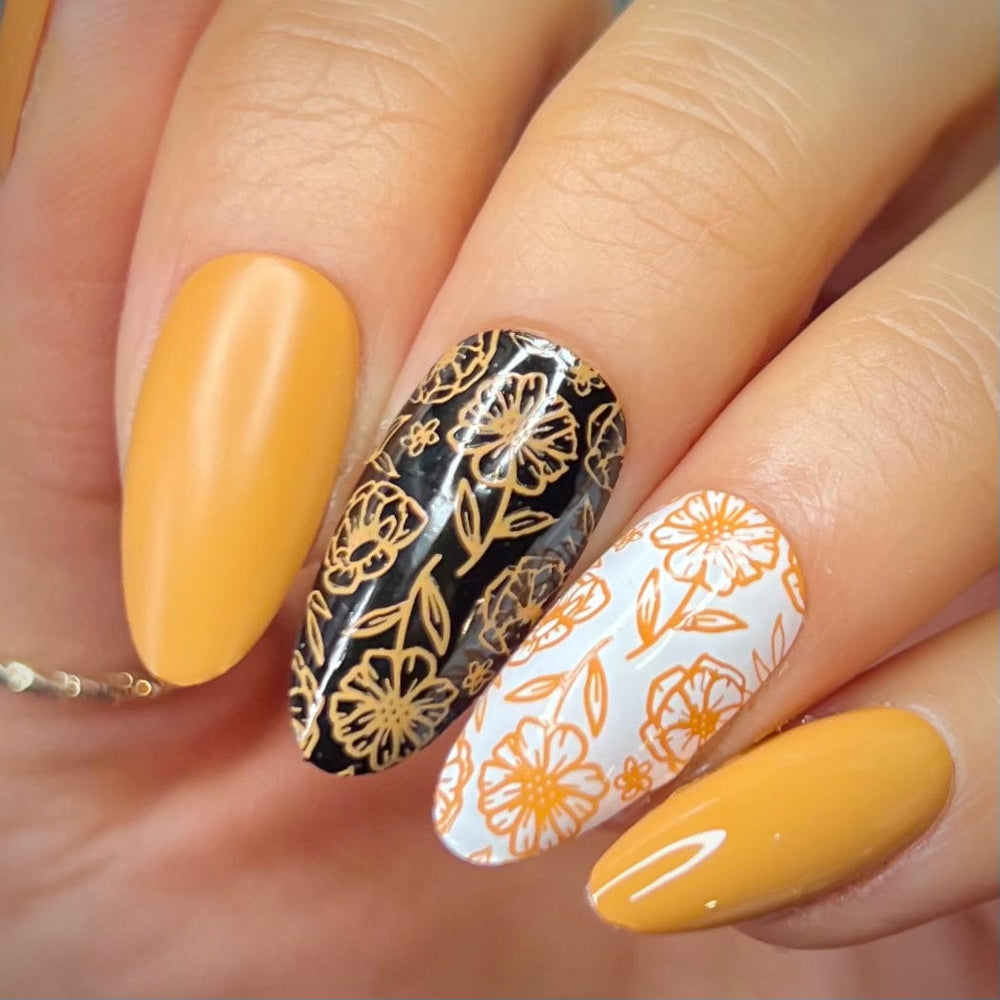 Sunshower: Marigold (B508) - Yellow Orange Cream Stamping Polish