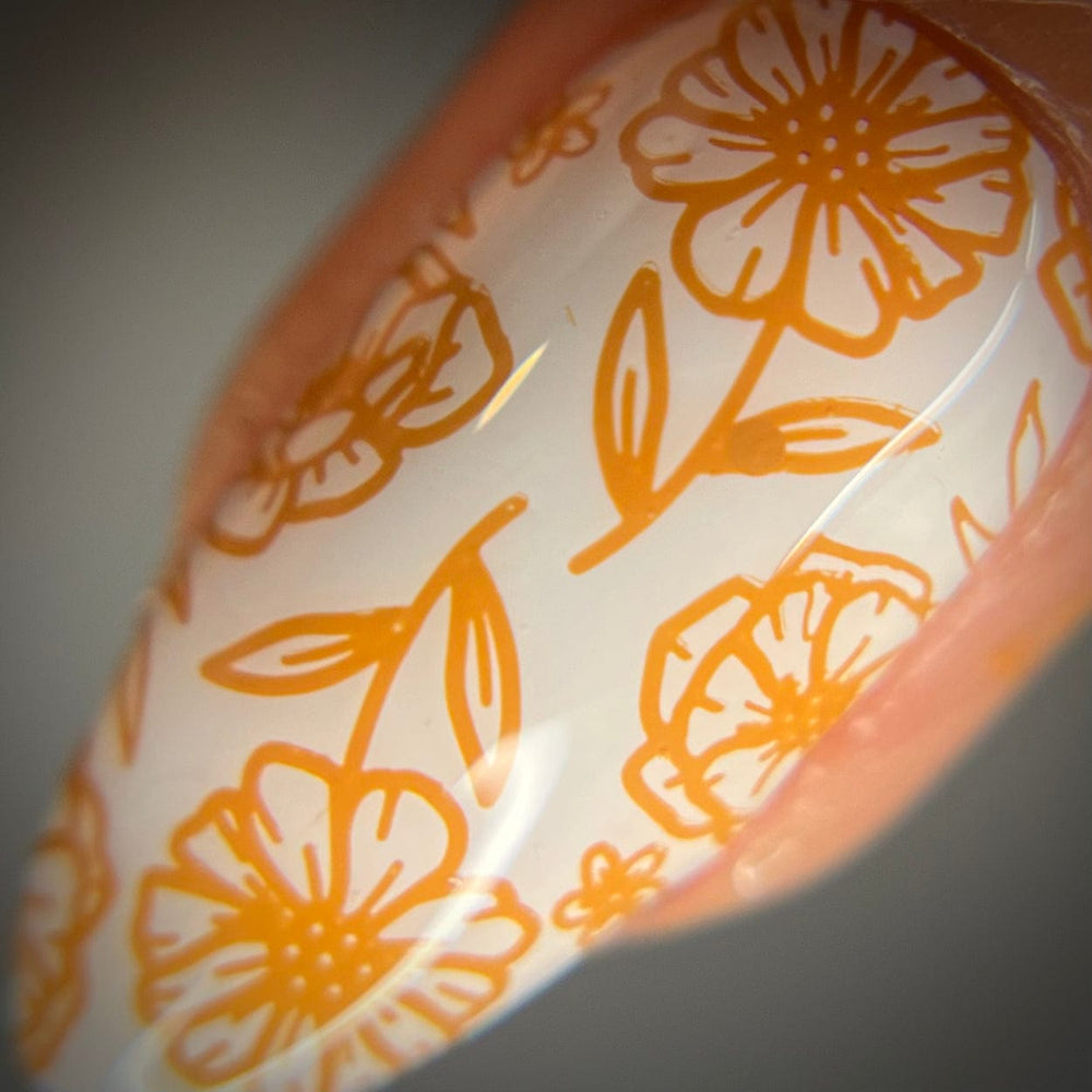 Sunshower: Marigold (B508) - Yellow Orange Cream Stamping Polish