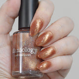 Sweet Treat: Brownie (P201) Copper Magnetic Glitter Polish