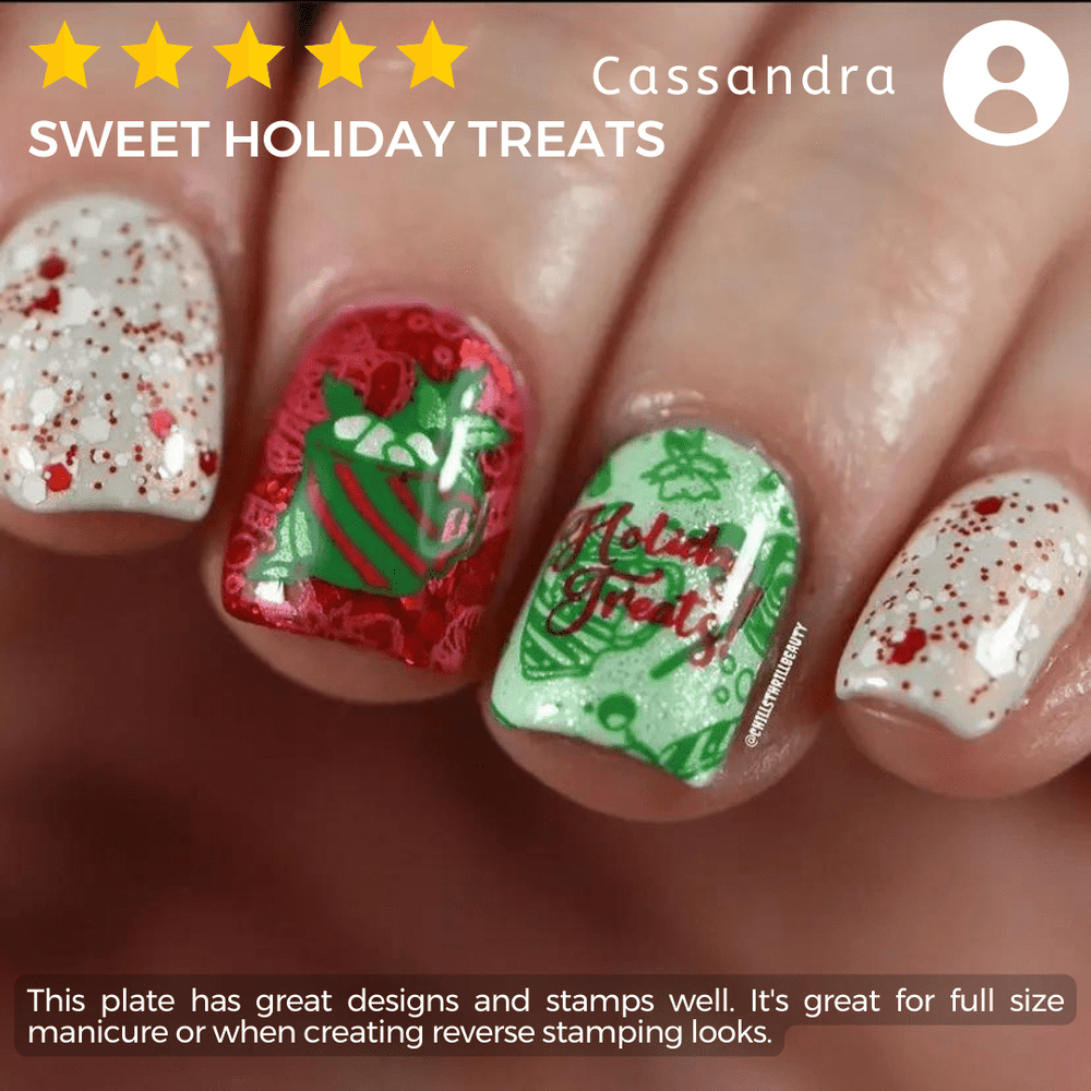 Sweet Treats (m251) - Nail Stamping Plate