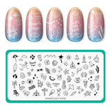 Tan Lines & Sunshine (M705) - Nail Stamping Plate