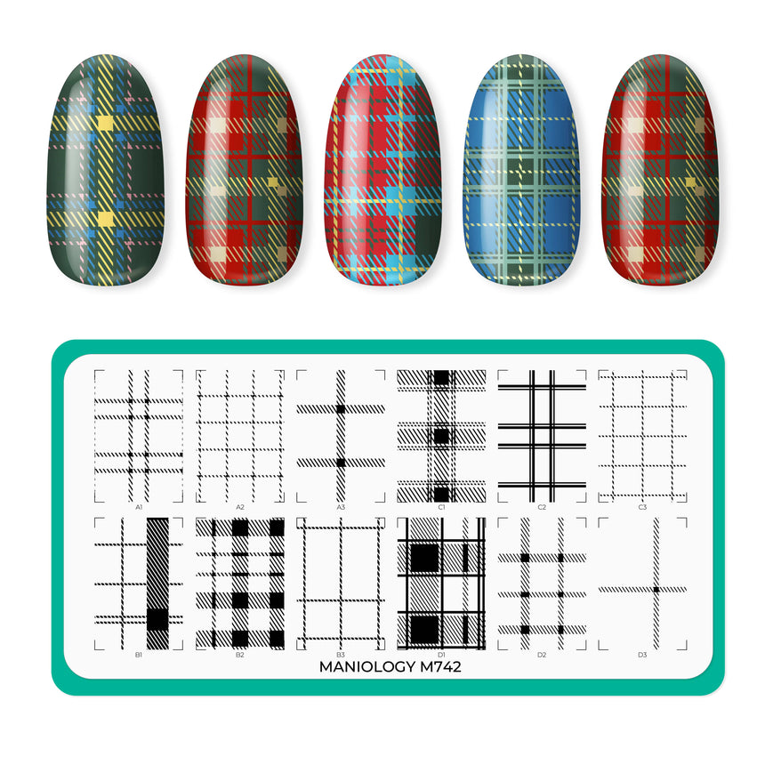 Tartan Classics (M742) - Nail Stamping Plate