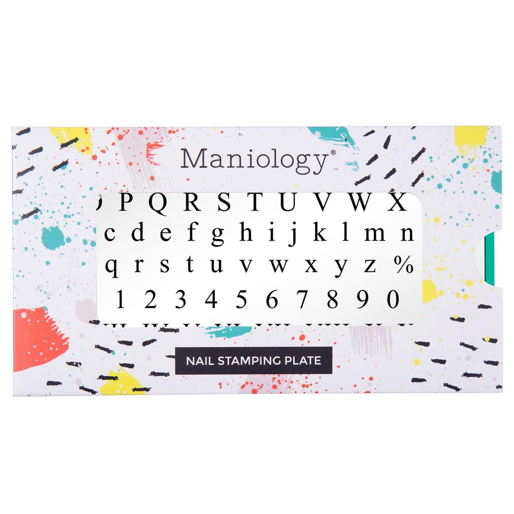 Times New Roman Font (M478) - Nail Stamping Plate