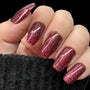 Tinseltown: Fame (P141) - Semi Sheer Dark Red with Glitter Nail Polish