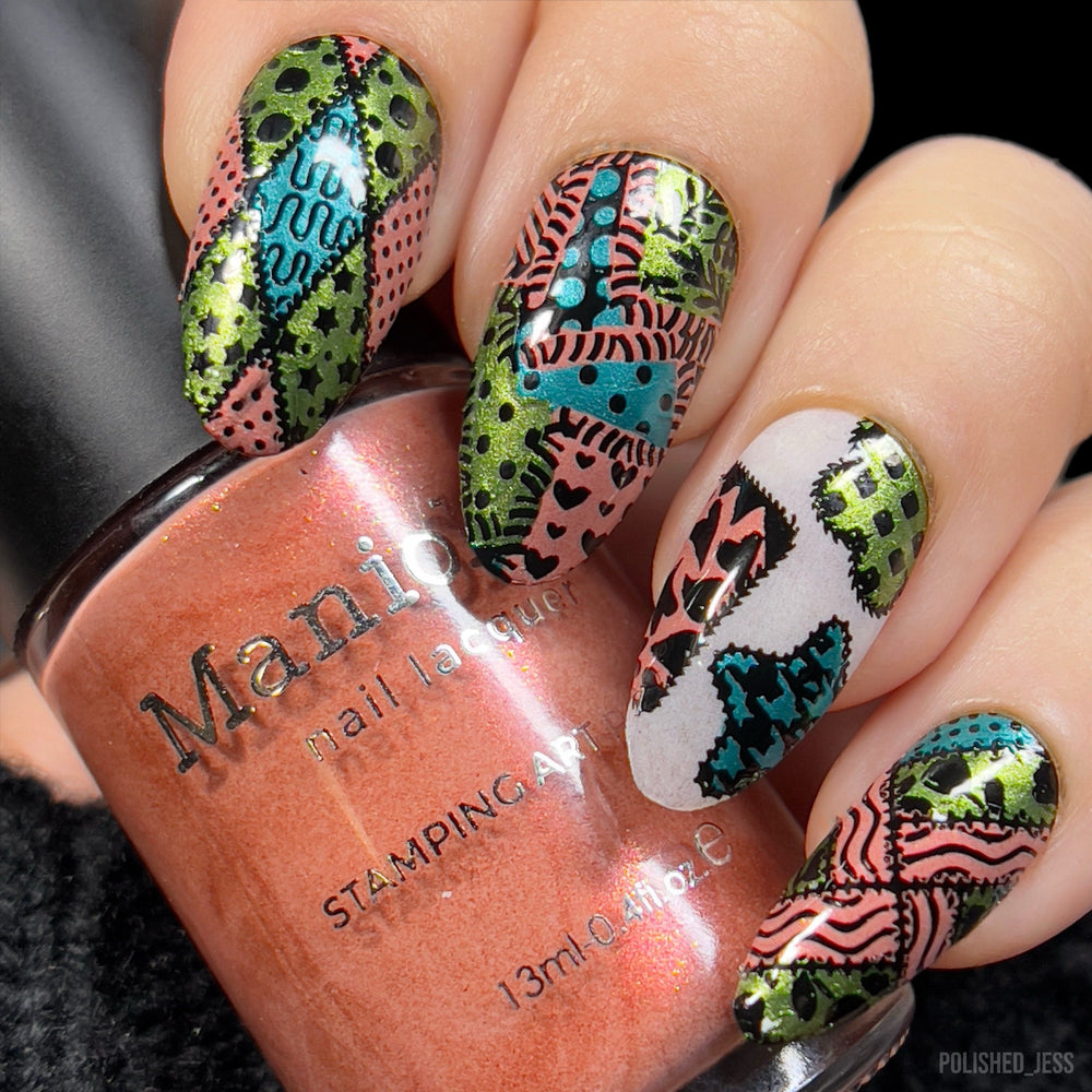 Toco Toucan (B439) - Metallic Orange Stamping Polish