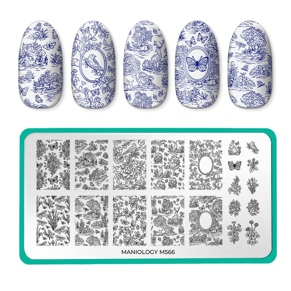 Toile De Jouy (M566) - Nail Stamping Plate