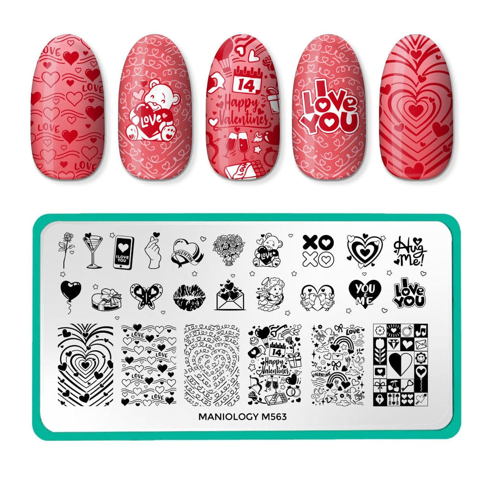 Love Bomb (M563) - Nail Stamping Plate