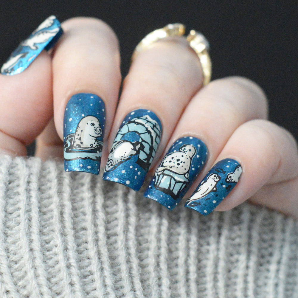 Water Pups (M547) - Nail Stamping Plate